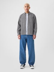 Gap Grey Knit Overshirt - Image 3 of 5