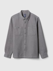 Gap Grey Knit Overshirt - Image 4 of 5