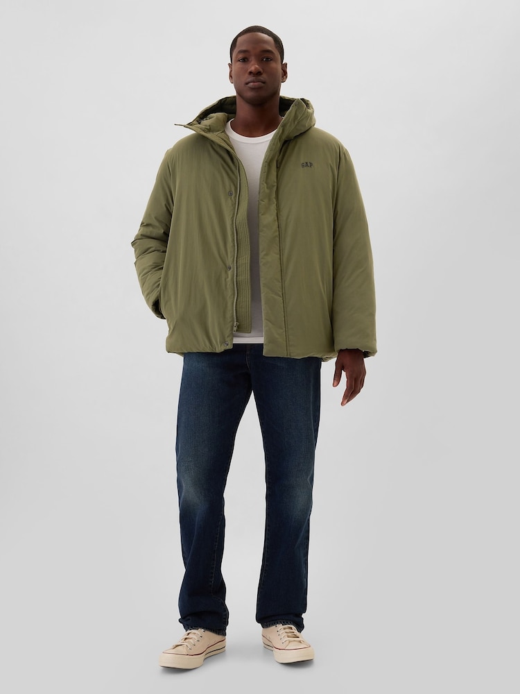 Gap Green Logo Water-Resistant Parka Coat - Image 3 of 5