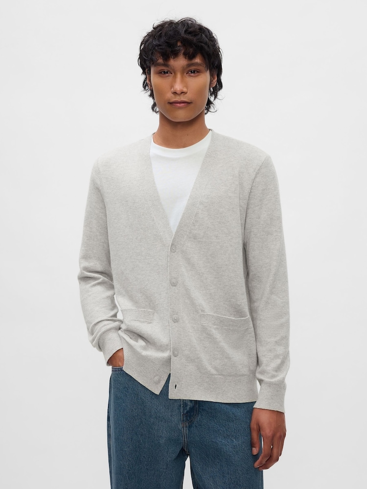 Gap Grey CashSoft Cardigan - Image 1 of 5