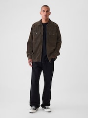 Gap Brown Corduroy Point Collar Jacket - Image 4 of 5