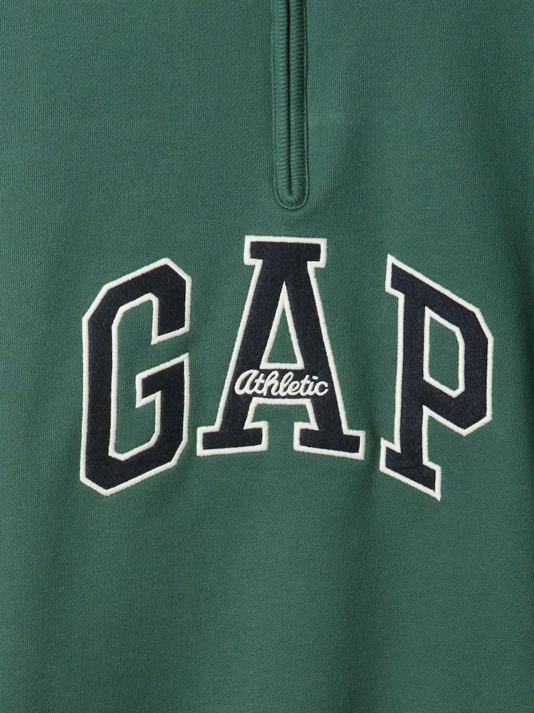 Gap Green Heavyweight Arch Logo Pullover Jumper - Image 5 of 5