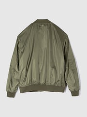 Gap Green Relaxed Logo Bomber Jacket - Image 4 of 5