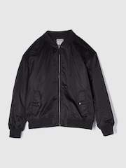 Gap Black Relaxed Logo Bomber Jacket - Image 3 of 5