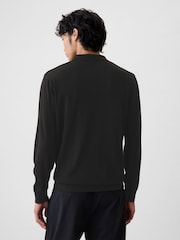 Gap Black Merino Wool Polo Jumper - Image 2 of 5