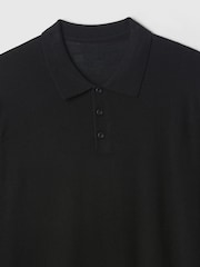 Gap Black Merino Wool Polo Jumper - Image 5 of 5