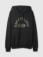 Gap Black Heavyweight Athletic Logo Hoodie - Image 4 of 5
