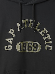 Gap Black Heavyweight Athletic Logo Hoodie - Image 5 of 5
