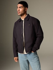Navy Collared Harrington Jacket - Image 1 of 7