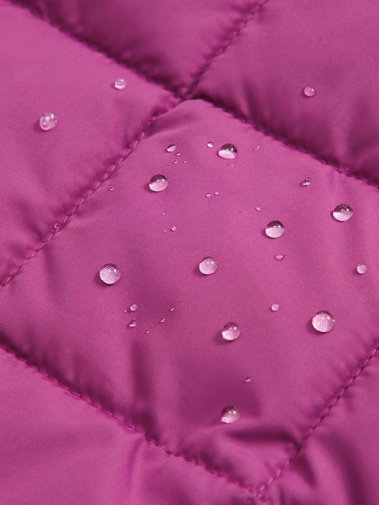 Abercrombie & Fitch Purple Lightweight Cropped Puffer Jacket - Image 2 of 3
