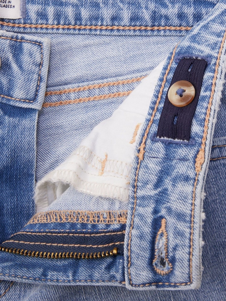 Abercrombie & Fitch Blue Wide Leg Jeans - Image 9 of 9