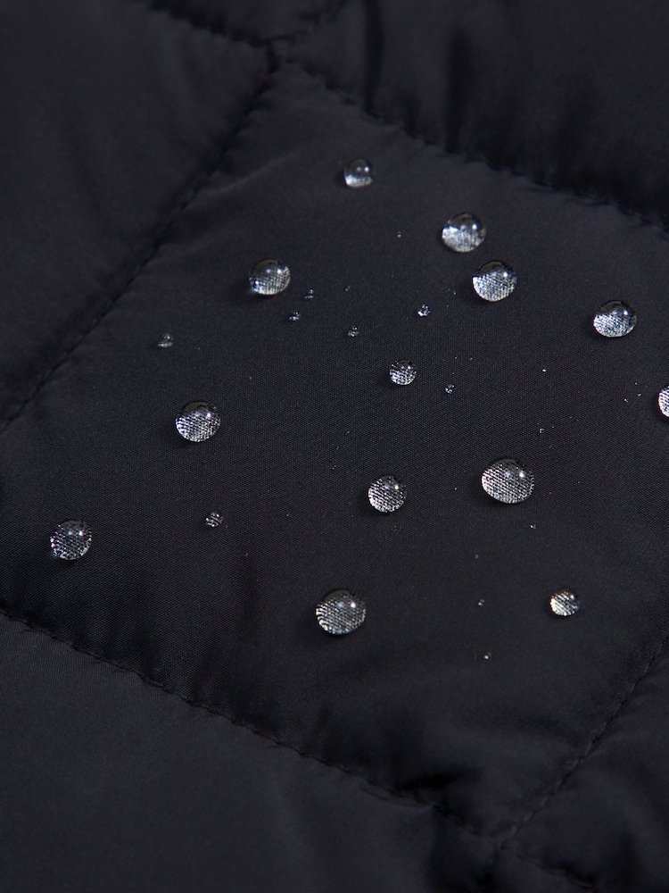 أسود - Abercrombie & Fitch Quilted Puffer Jacket - صورة 2 من 3