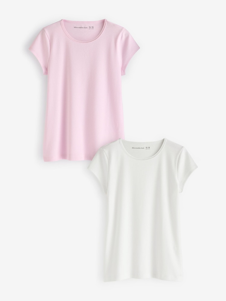 Abercrombie & Fitch Baby White/pink T-Shirt 2 Pack - Image 1 of 5
