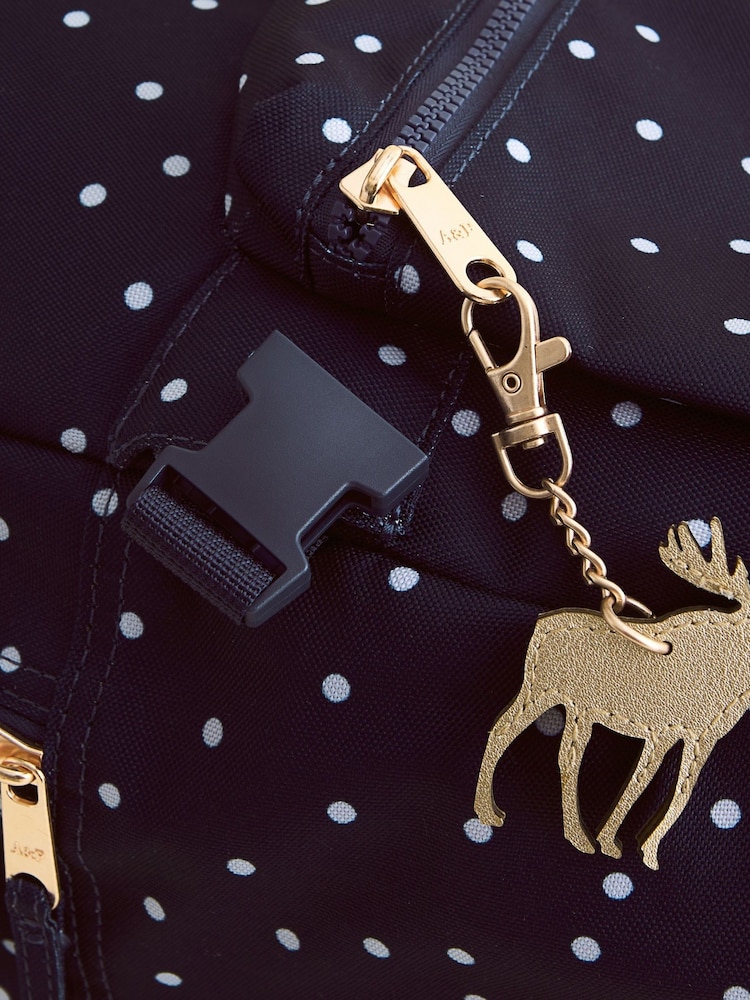 Abercrombie & Fitch Blue Polka Dot Backpack - Image 6 of 6