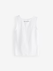 Белый - Abercrombie & Fitch Активная майка - Изображение 3 из 6
