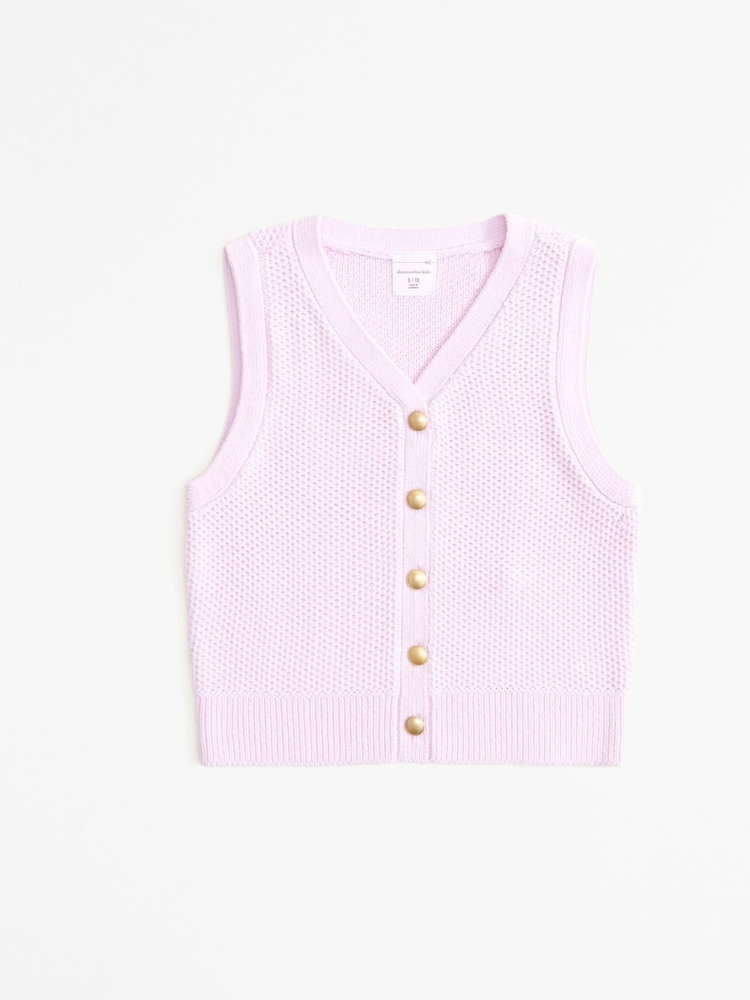 Abercrombie & Fitch White Knitted Vest - Image 1 of 2