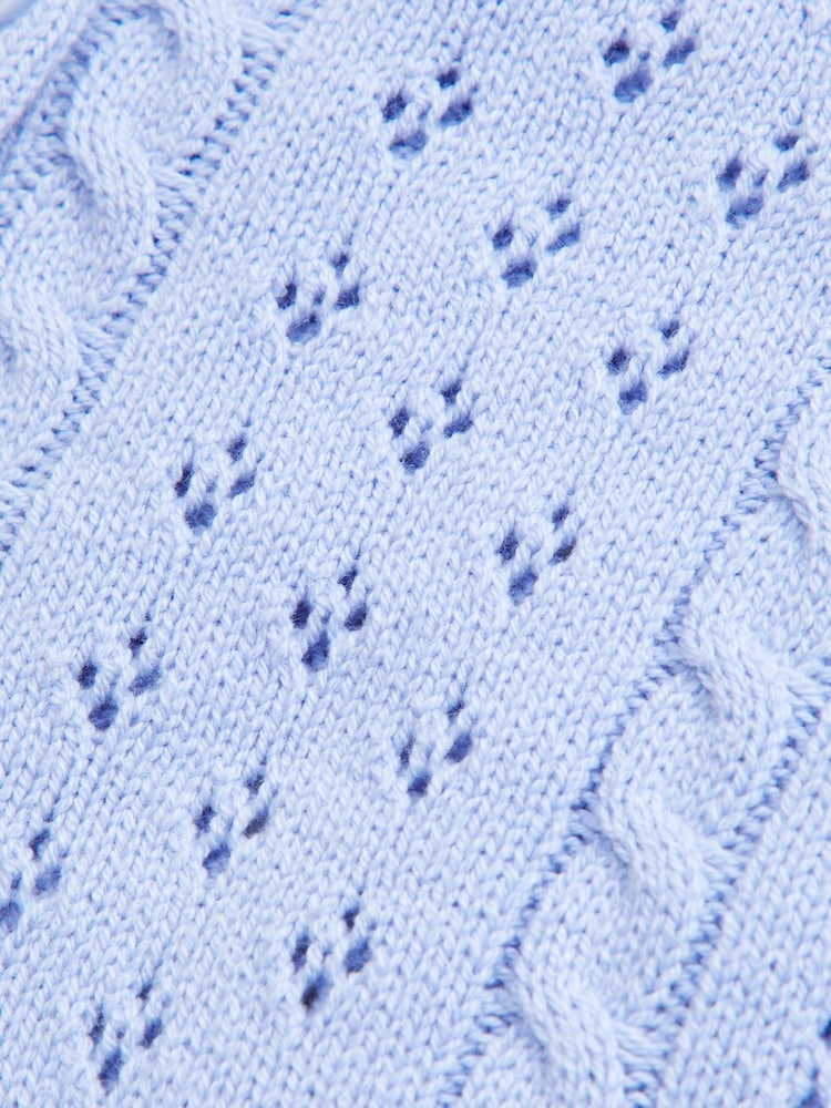 modra - Abercrombie & Fitch okrogli ovratnik; z okroglim ovratnikom Cable Knit kratek; prirezan White pletena jopa - Slika 2 iz 2 modra - Abercrombie & Fitch okrogli ovratnik; z okroglim ovratnikom Cable Knit kratek; prirezan White pletena jopa - Slika 2 iz 2