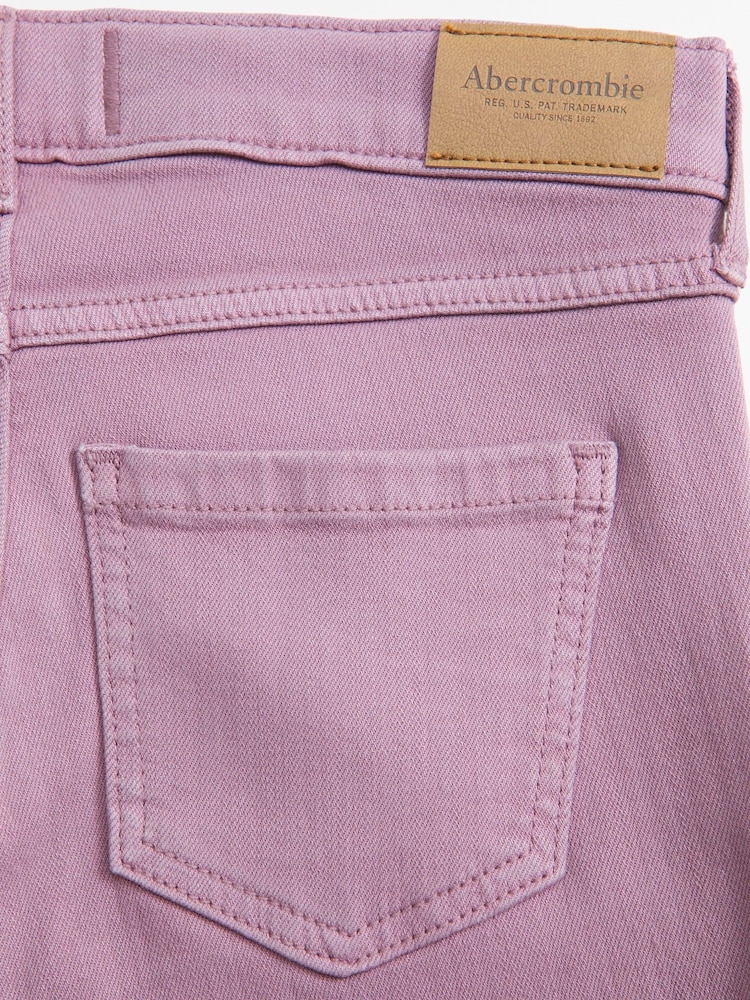 Abercrombie & Fitch Pink High Rise Flare Jeans - Image 2 of 3