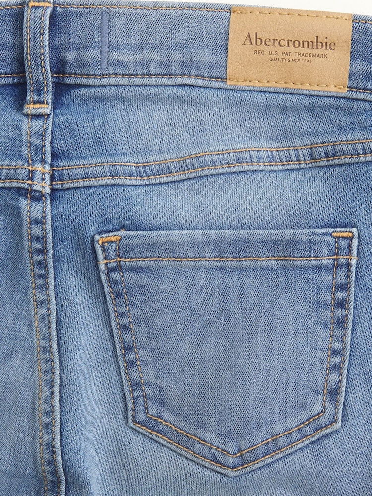 Abercrombie & Fitch Jeggings mit hohem Bund, blau - Bild 8 von 8