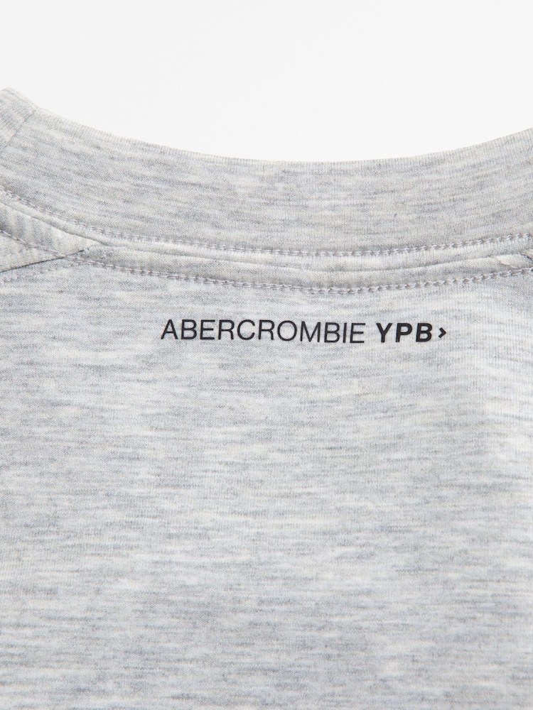 Abercrombie & Fitch Grey Logo Graphic Crew Sweatshirt - Image 2 of 2