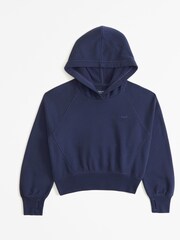 Abercrombie & Fitch Blue Basic Fit Hoodie - Image 1 of 1