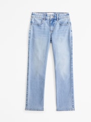 Abercrombie & Fitch Blue High Rise Straight Jeans - Image 1 of 3