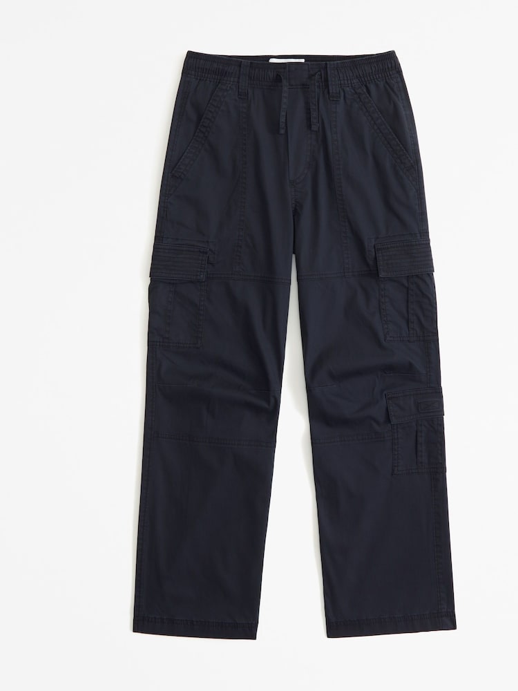 Abercrombie & Fitch Loose Fit Cuffed Cargo Trousers - Image 1 of 3