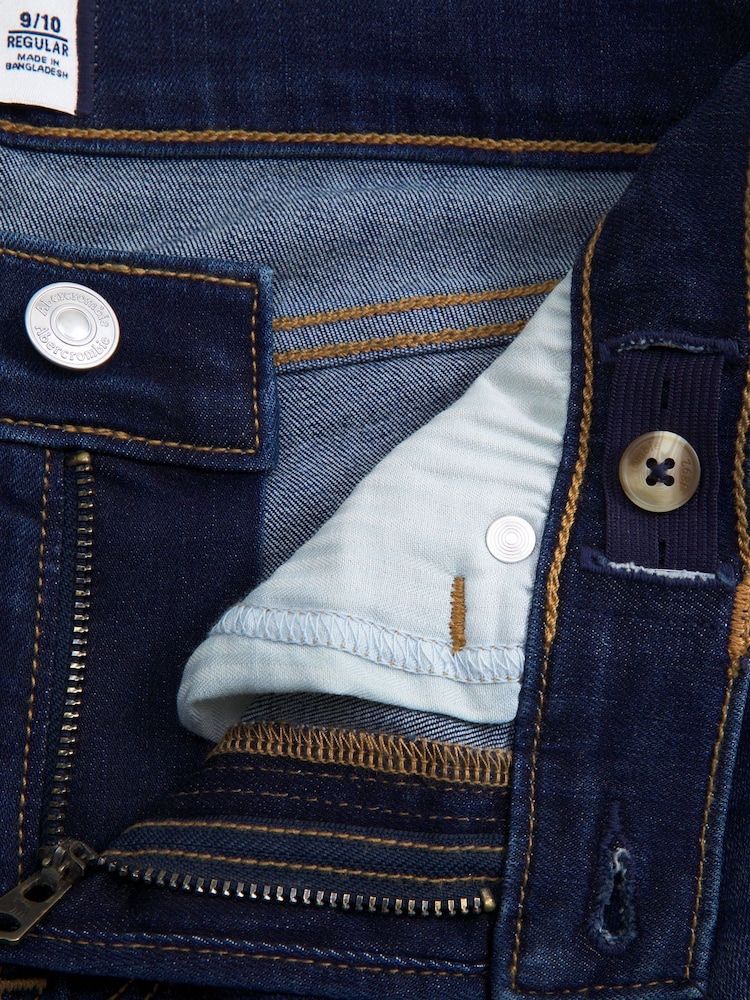 Abercrombie & Fitch Straight Leg Black Jeans - Image 2 of 3