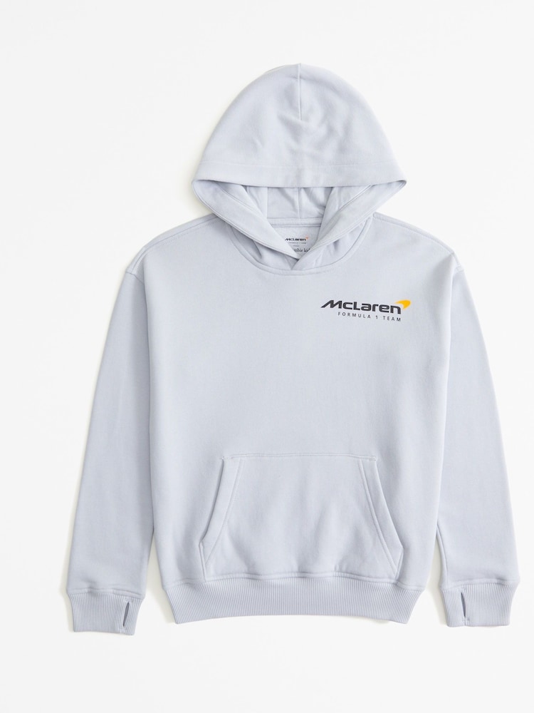 Abercrombie & Fitch Grey McLaren Racing Pullover Hoodie - Image 1 of 2