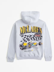 Abercrombie & Fitch Grey McLaren Racing Pullover Hoodie - Image 2 of 2