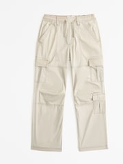 Abercrombie & Fitch Loose Fit Cuffed Cargo Trousers - Image 1 of 2