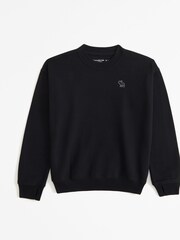 Abercrombie & Fitch Crew Neck Black Sweatshirt - Image 1 of 1