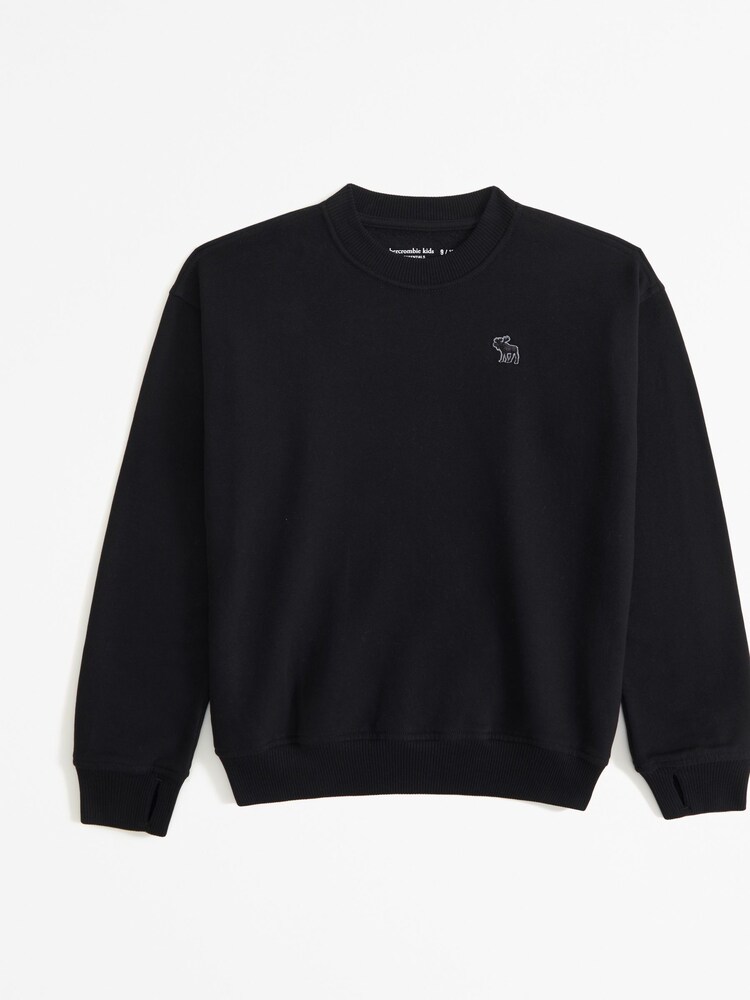 Abercrombie & Fitch Crew Neck Black Sweatshirt - Image 1 of 1