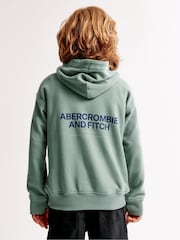 Abercrombie & Fitch Kapuzenpullover mit grünem Rücken und Logo - Bild 1 von 9