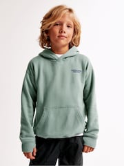Abercrombie & Fitch Kapuzenpullover mit grünem Rücken und Logo - Bild 2 von 9