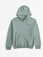 Abercrombie & Fitch Kapuzenpullover mit grünem Rücken und Logo - Bild 7 von 9