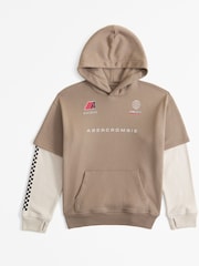 Abercrombie & Fitch Racing Logo Pull Over Hoodie - Image 1 of 1