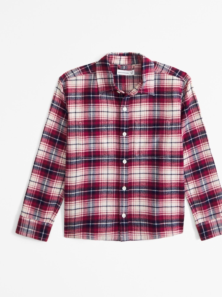 Abercrombie & Fitch Relaxed Fit 100% Cotton Flannel Check Shirt - Image 1 of 1
