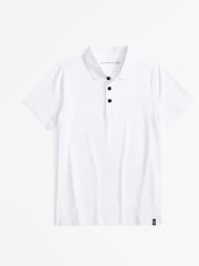 Белая футболка‑поло Abercrombie & Fitch - Image 1 of 1