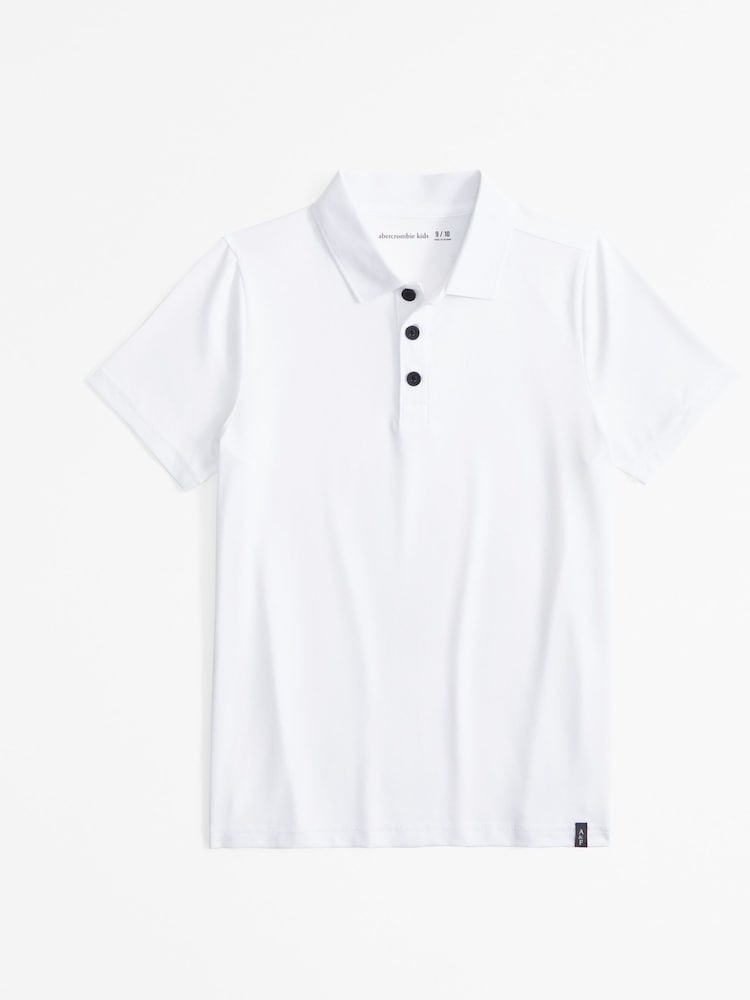Белая футболка‑поло Abercrombie & Fitch - Image 1 of 1