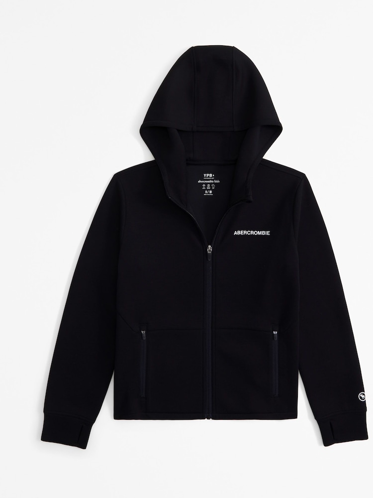 Abercrombie & Fitch – Hoodie mit Reißverschluss, Schwarz - Bild 1 von 2 Abercrombie & Fitch – Hoodie mit Reißverschluss, Schwarz - Bild 1 von 2