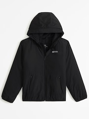 Abercrombie & Fitch Black Windbreaker Jacket - Image 1 of 3