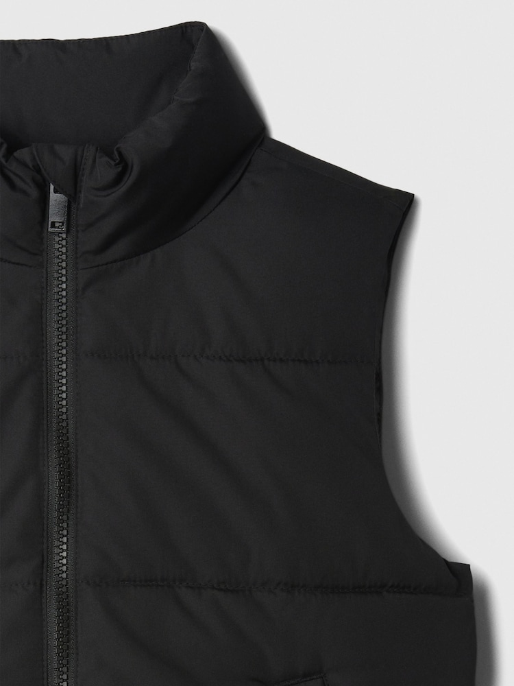 Black - Gap Sleeveless Gilet Jacket (4-13yrs) - Image 3 of 3 Black - Gap Sleeveless Gilet Jacket (4-13yrs) - Image 3 of 3