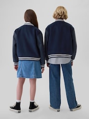 Gap Blue Varsity Bomber Jacket (4-13yrs) - Image 2 of 5