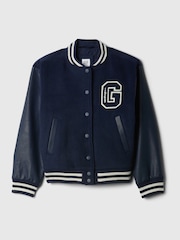 Gap Blue Varsity Bomber Jacket (4-13yrs) - Image 5 of 5
