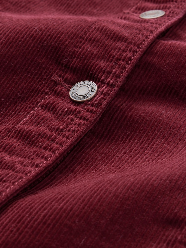 Gap Burgundy Red Corduroy Dress (4-13yrs) - Image 4 of 4