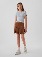 Gap Brown Corduroy Pleated Skirt (4-13yrs) - Image 1 of 4