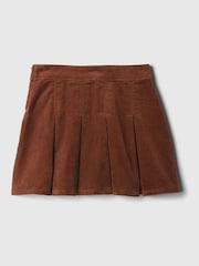 Gap Brown Corduroy Pleated Skirt (4-13yrs) - Image 3 of 4