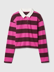 Gap Pink Rugby T-Shirt (4-13yrs) - Image 4 of 4