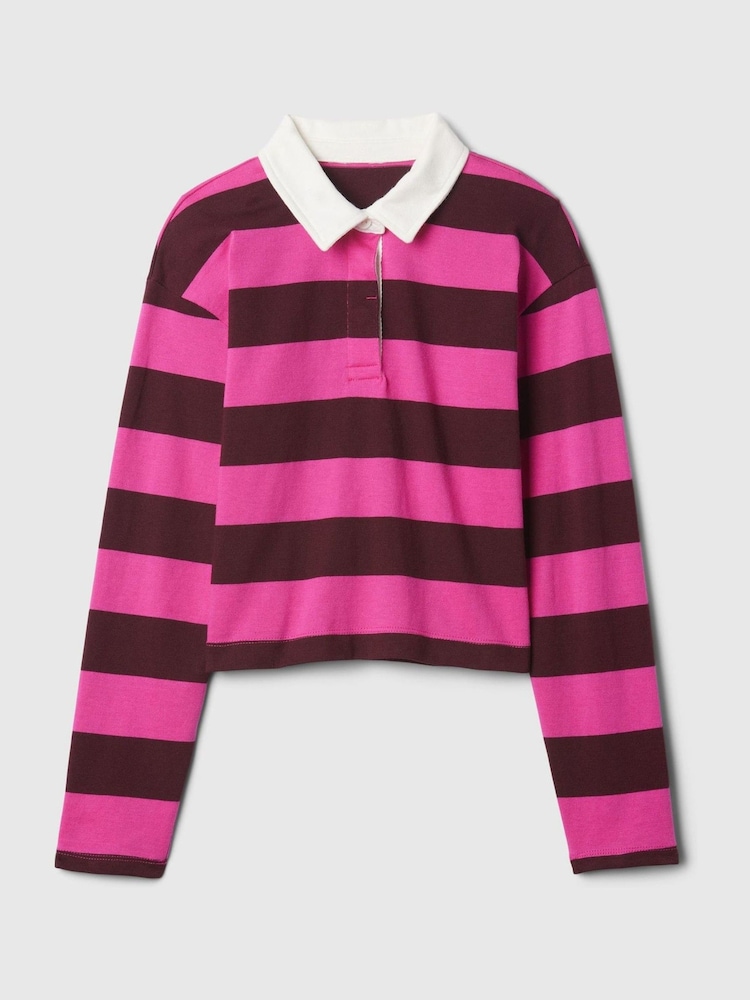 Gap Pink Rugby T-Shirt (4-13yrs) - Image 4 of 4 Gap Pink Rugby T-Shirt (4-13yrs) - Image 4 of 4